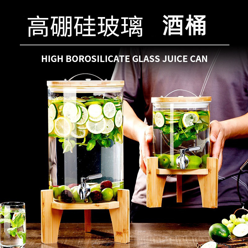 Wine Bubble Barrel Glass Wine Bottle Wine Barrel Beer Drink Barrel with Tap Fruit Tea Barrel Jar Juice Barrel Container Wine Bubble Barrel Glass Wine Bottle Wine Barrel Beer Drink Barrel with Tap Fruit Tea Barrel Jar Juice Barrel Container