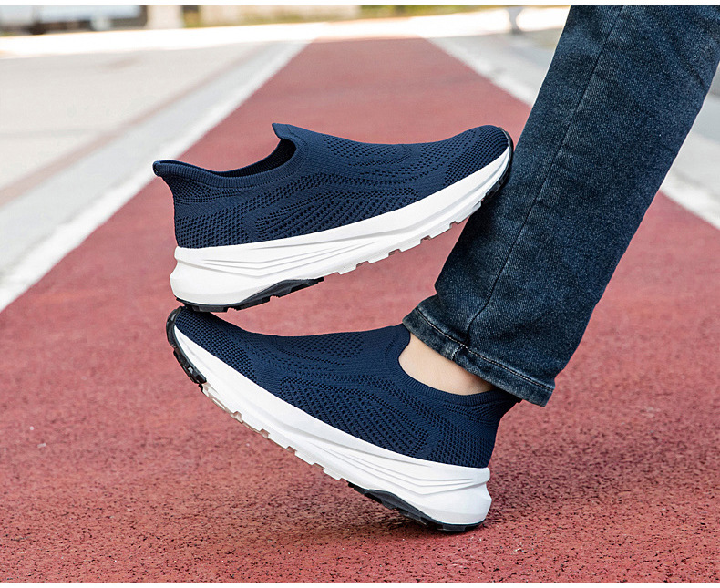 High-quality Cross-border Slip-on Casual Shoes For Men, No Lacing Required, Lightweight, Cushioned, Comfortable Walking_vogvips.com