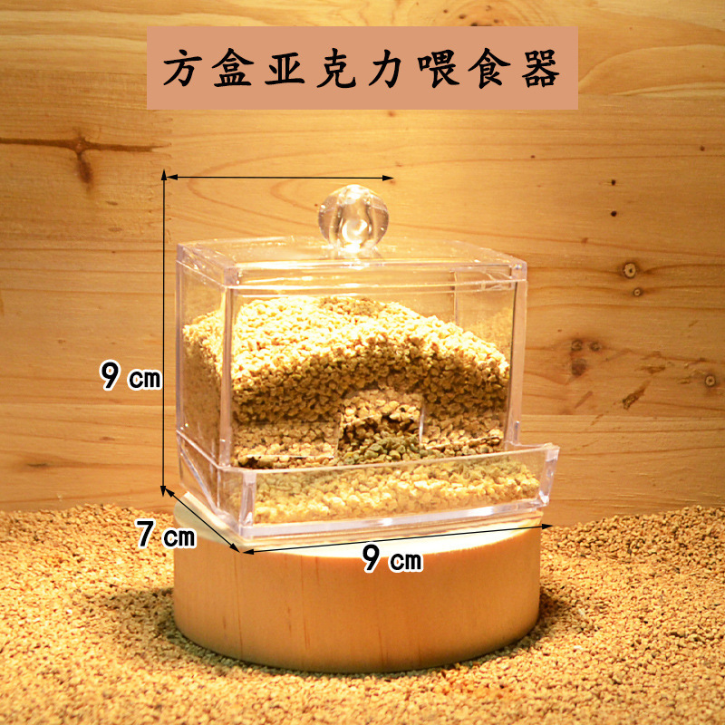 方盒亚克力喂食器♜✦