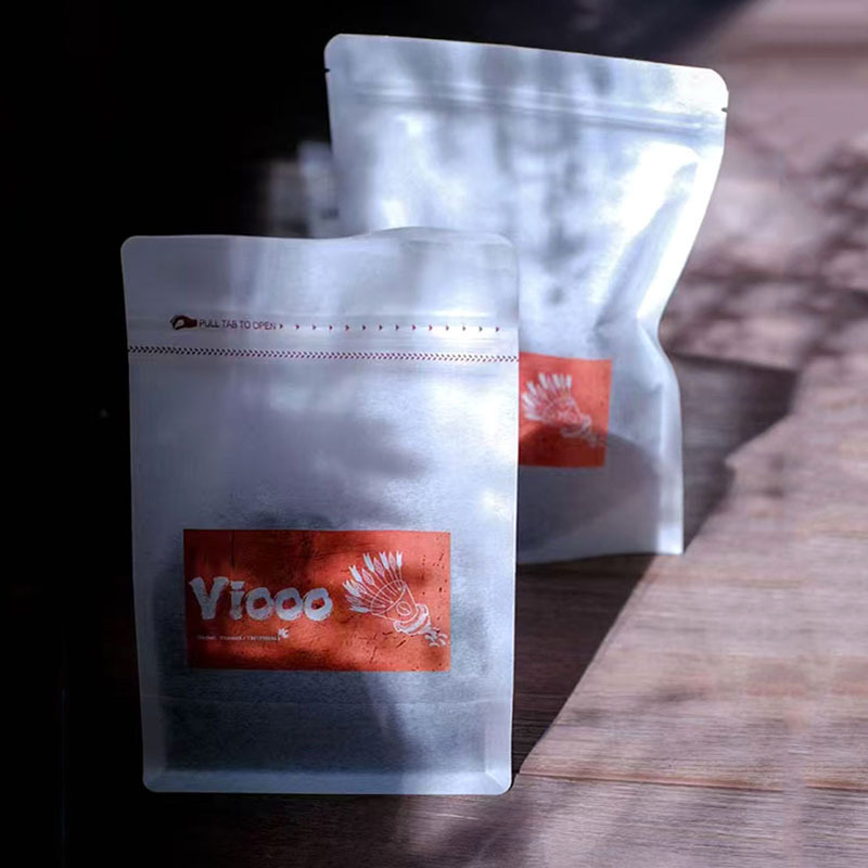 Innovative flexo rice paper 250g coffee bean bag environmental protection moisture-proof 100g cotton paper coffee bean storage bag bag Innovative flexo rice paper 250g coffee bean bag environmental protection moisture-proof 100g cotton paper coffee bean storage bag bag