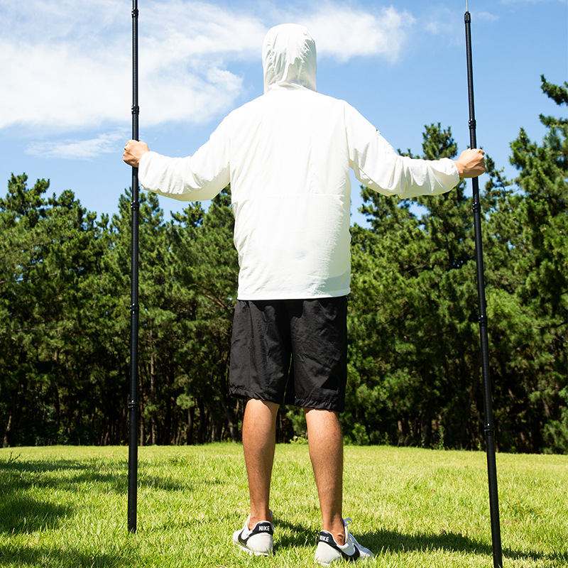 Barra de dosel de fibra de carbono 2,4 m 2,7 m 3m de ocho secciones de posicionamiento libre tienda de campaña Varilla de apoyo Varilla de camping soporte al aire libre