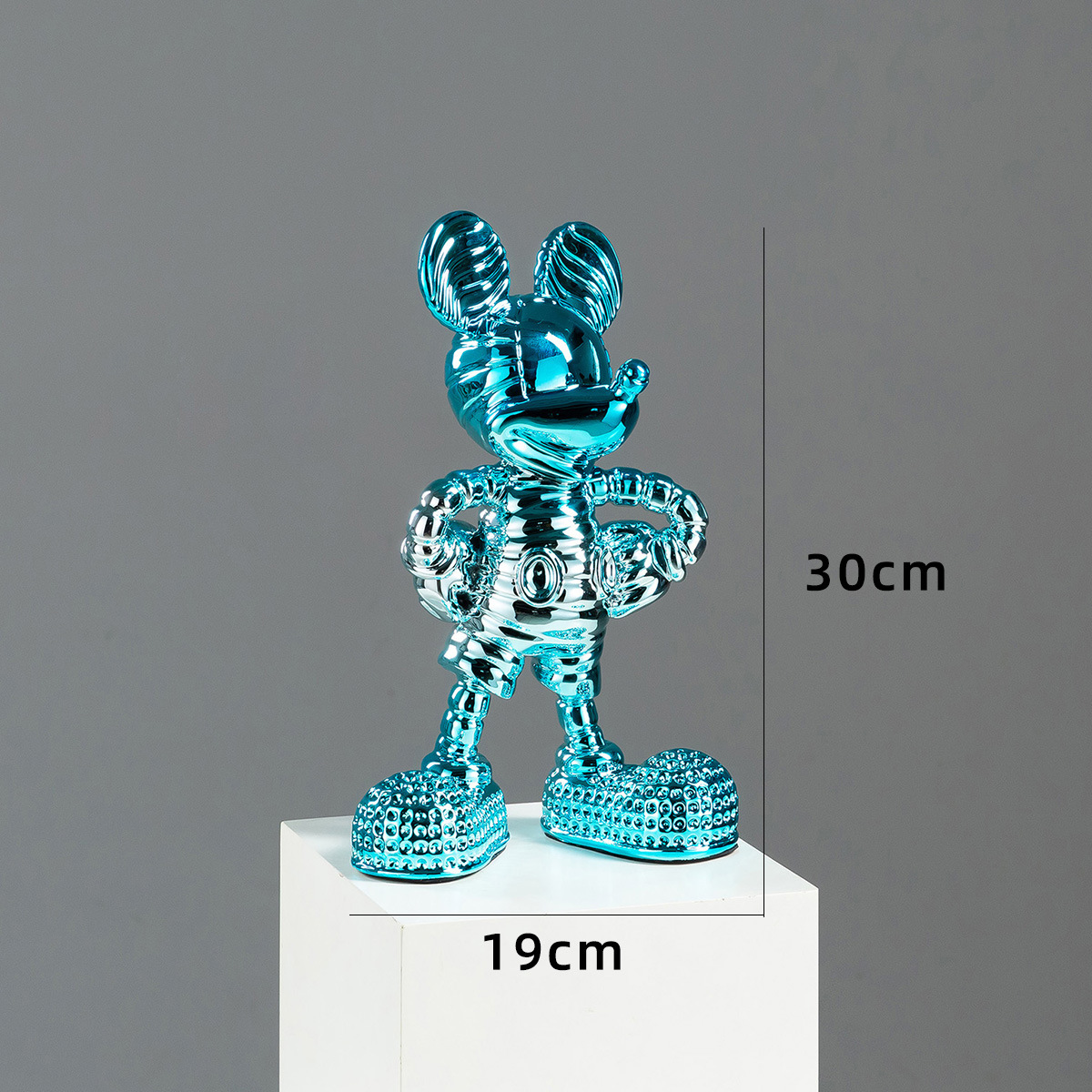 Mickey diamante azul plata
