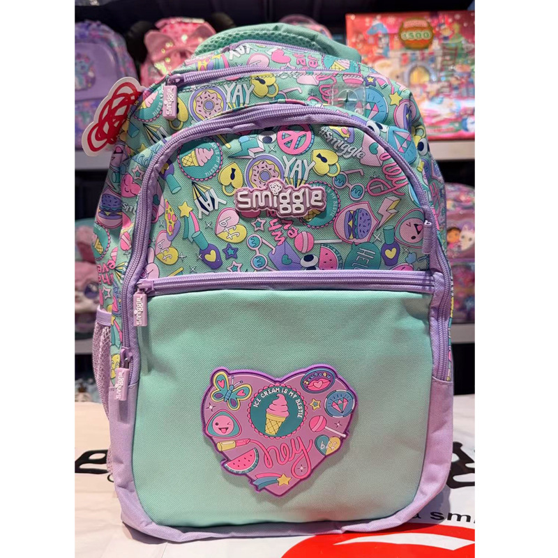 Australia smiggle mochila escolar para estudiantes de primaria y secundaria mochila para niños bolsa de ocio al aire libre mochila de dibujos animados de gran capacidad