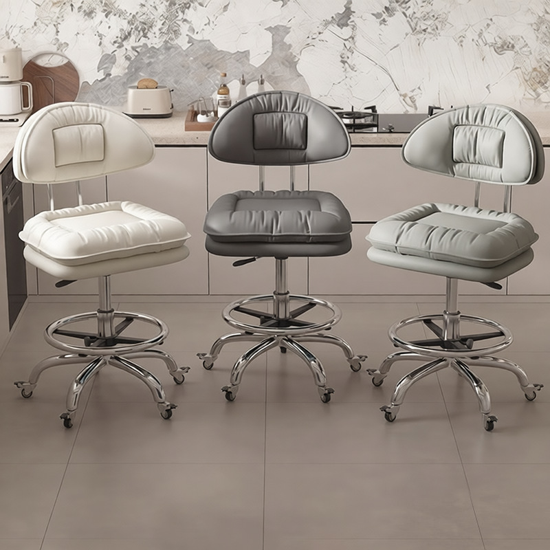 Taburete de cocina silla de bar casera silla de bar giratoria caja registradora taburete elevable respaldo silla de belleza silla de peluquería