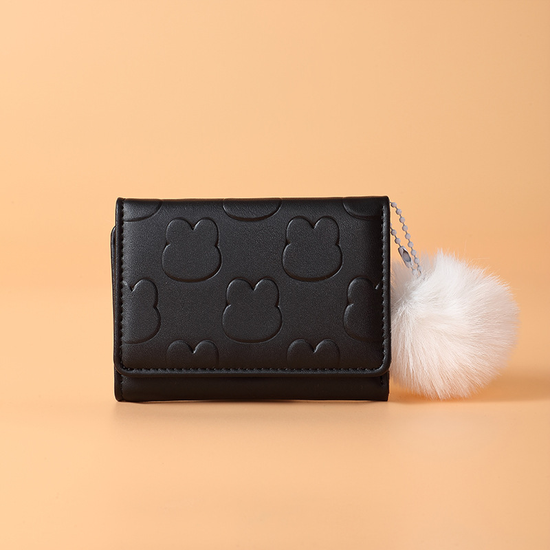 Monedero pequeño Tulip~ins, estilo retro simple, monedero compacto y exquisito para mujer, monedero para estudiantes, fresco y dulce