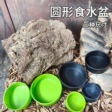 爬宠圆形食水盆小号守宫鬃狮蜥蜴雨林蝎子蜘蛛宠物爬虫食盆水碗盆
