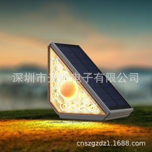 New Human Body Induction Solar Step Light, Waterproof LED Step Light, Holiday Garden Decorative LED Light
