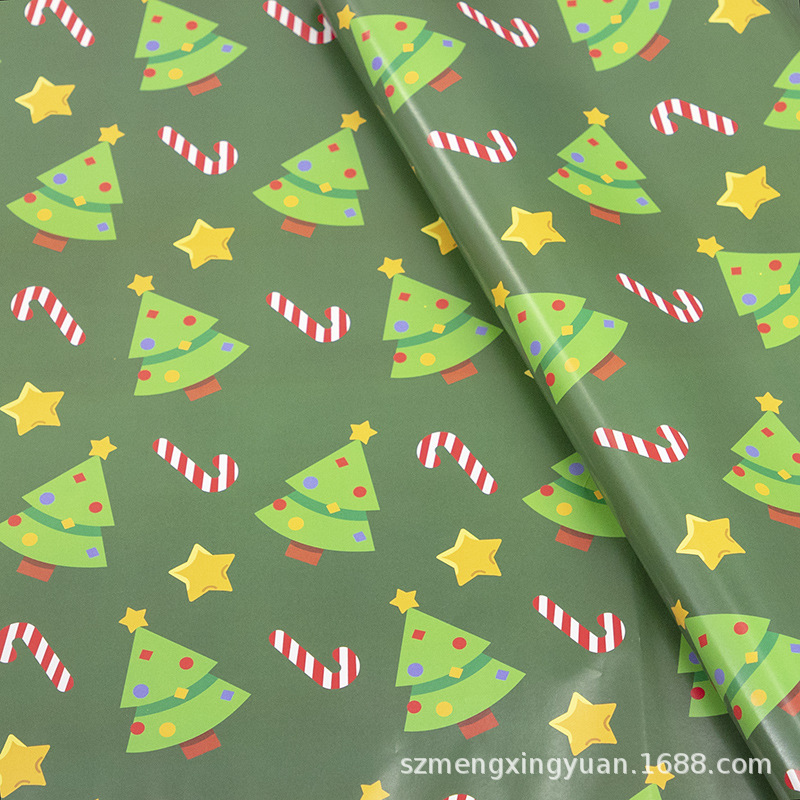 80g nueva decoración de Navidad regalo caja de regalo papel de embalaje DIY papel decorativo cubierta de libro de Corea del Sur papel de color de dibujos animados
