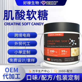 跨境肌酸软糖代工特膳运动营养小熊水果软糖糖果一水肌酸软糖定制
