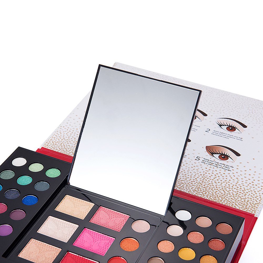 MISS YOUNG's new 88-color eyeshadow palette set, Eyeshadow, Blush, Eyebrow powder and lip gloss combination gift set undefined