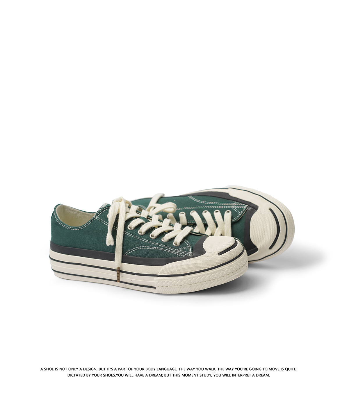 2024 nouvelles chaussures basses tendance en toile respirante à semelles épaisses pour hommes et femmes blanches, japonaises et_voghion.com