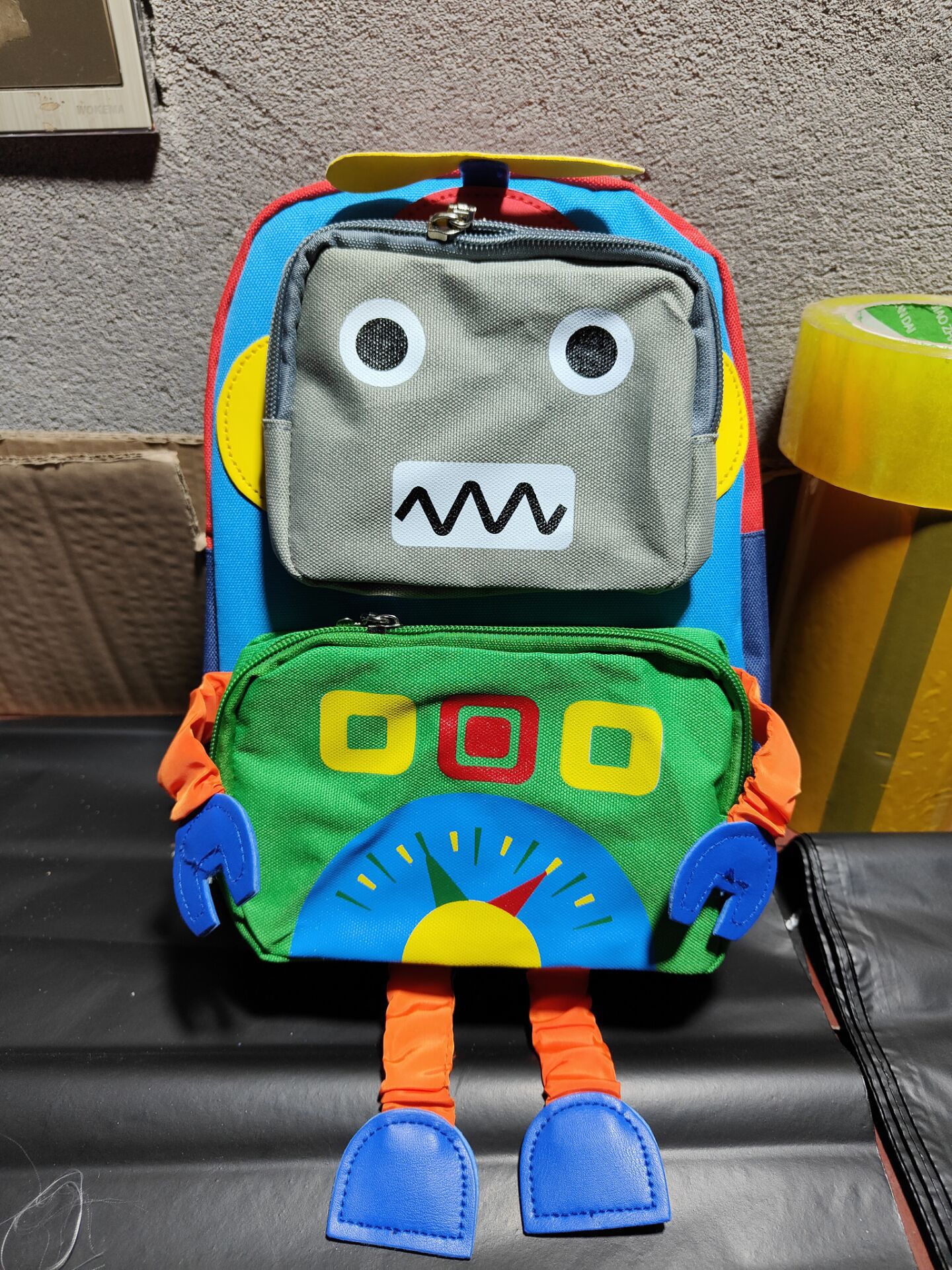 Cartoon Kindergarten School Bag 1-5 Years Old Travel Backpack Robot Bag