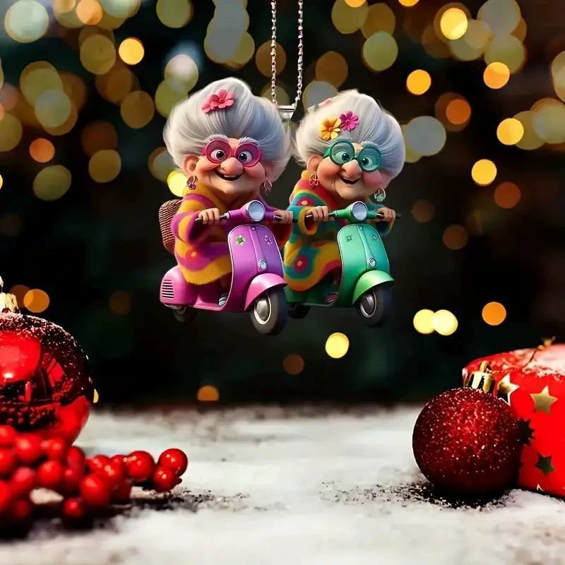 Трансграничные новые акрило-плоские автомобильные украшения подвески