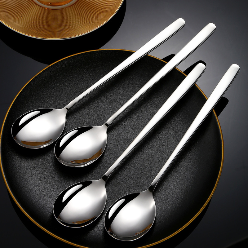 Jieyang 304 ステンレス鋼スプーン高価値家庭用スープスプーンフォークスイカスプーンデザートスプーンギフト卸売|undefined