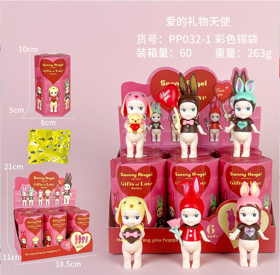 Figuras decorativas transfronterizas – adornos de coche o móvil, muñecos animados hechos a mano, venta por lotes