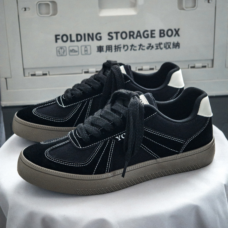 Douchuan 厚底道徳トレーニングシューズ男性用 2025 夏の新通気性キャンバスシューズ男性用多用途白靴カジュアルスニーカー男性用|undefined