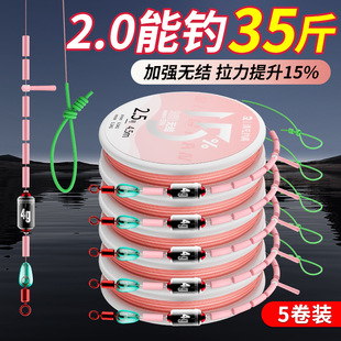 Upgraded and Reinforced Knot-Free Fishing Line Set with Main Line Tied, Complete Set for Taiwan Fishing, Imported Original Silk