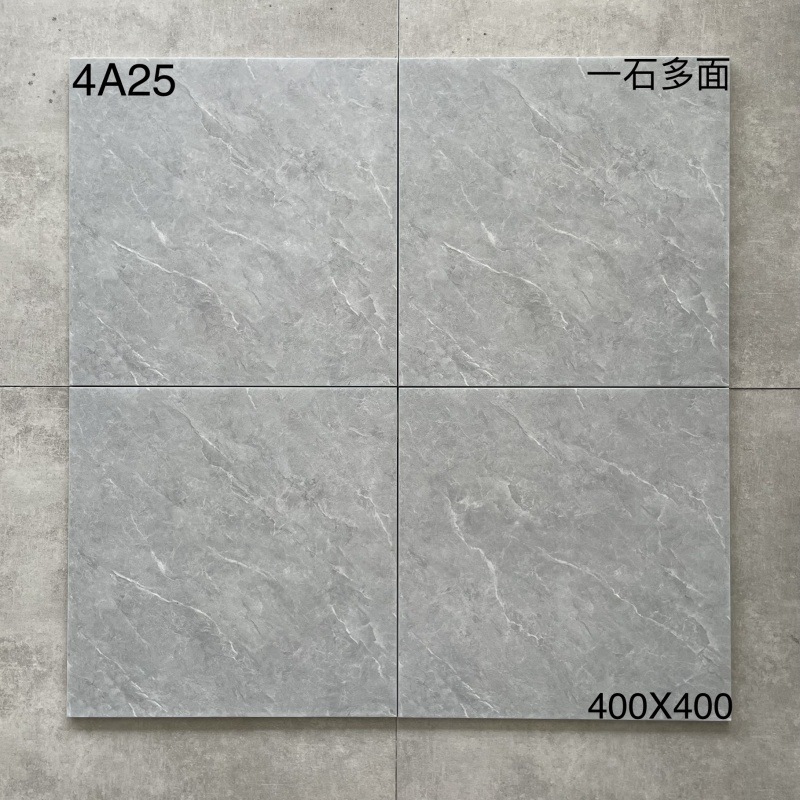 キッチントイレの床タイル400x400滑り止め耐摩耗性床タイルバルコニータイル浴室模造古煉瓦グレー|undefined