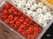 陶瓷炫彩无阻力矶钓挡豆挡片醒目豆路亚滑漂远投浮漂挡珠垒德株