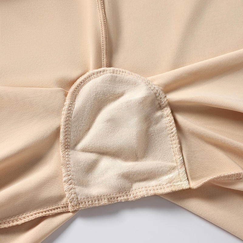 Pantalones leggings grandes de seda de hielo pantalones de seguridad para mujeres de verano delgadas anti-perfil sin marcas no se enrolla en el abdomen pantalones de seda de hielo transpirables