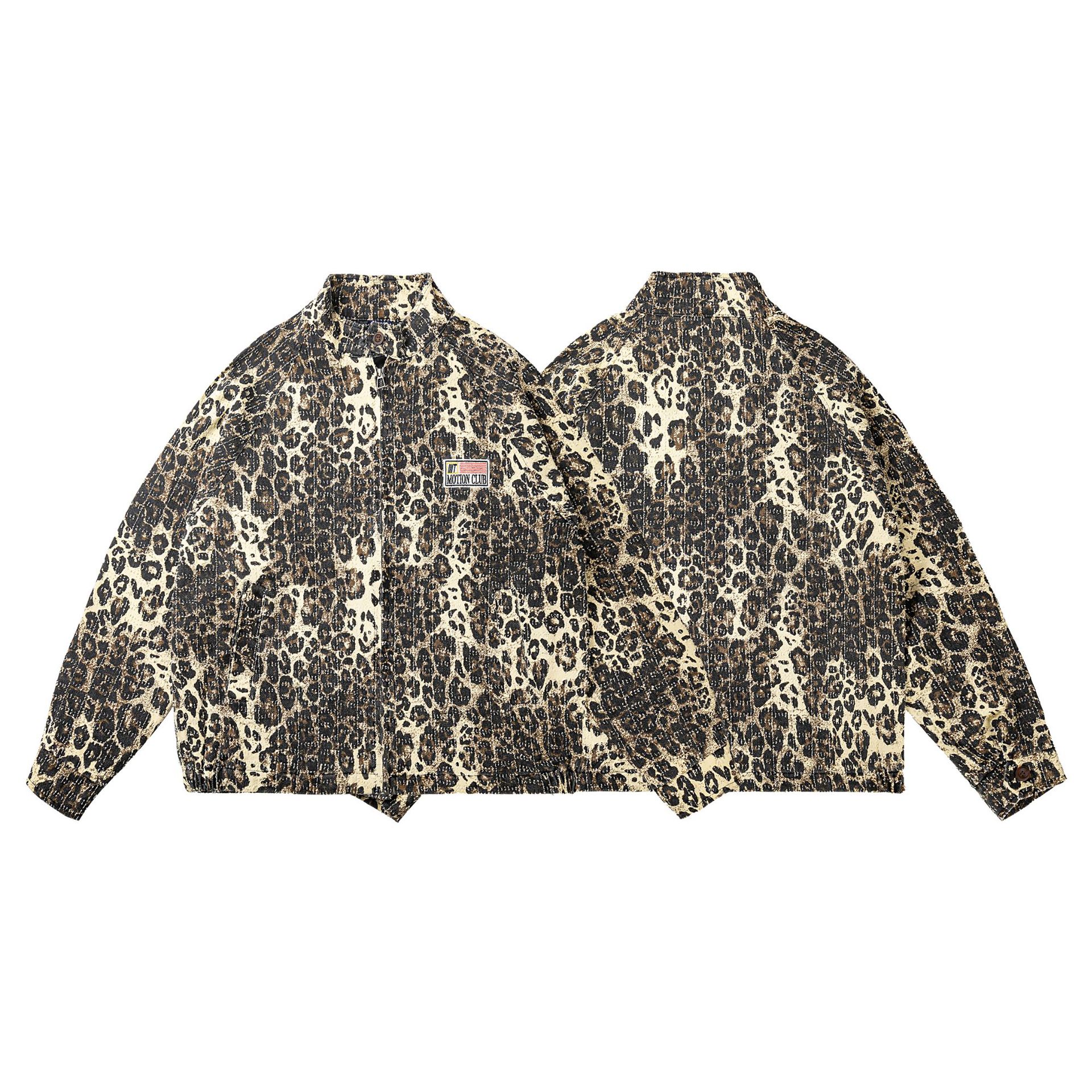 Sieviešu apavi 2024. gada rudens un ziemas jaunā retro noskaņas leoparda raksta Harrington darba jaka vīriešu un sieviešu mēteļi_voghion.com