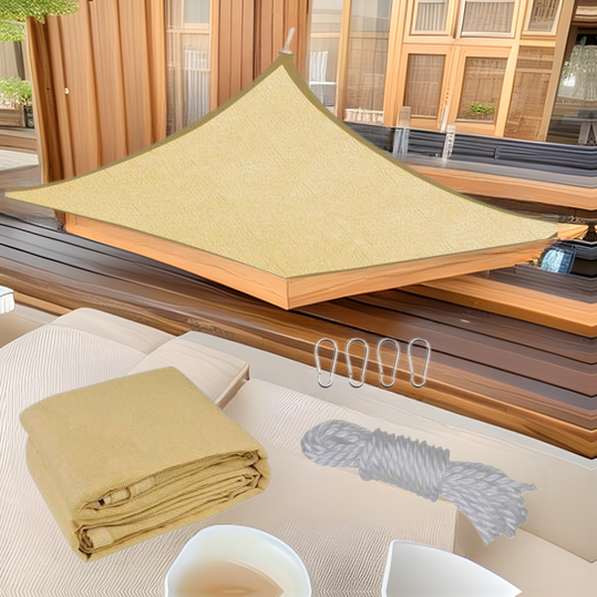Beige Sunshade Net, Outdoor Sunshade, Encrypted and Durable, Factory Direct Sales, Supports Customization and Can Accept Export Orders