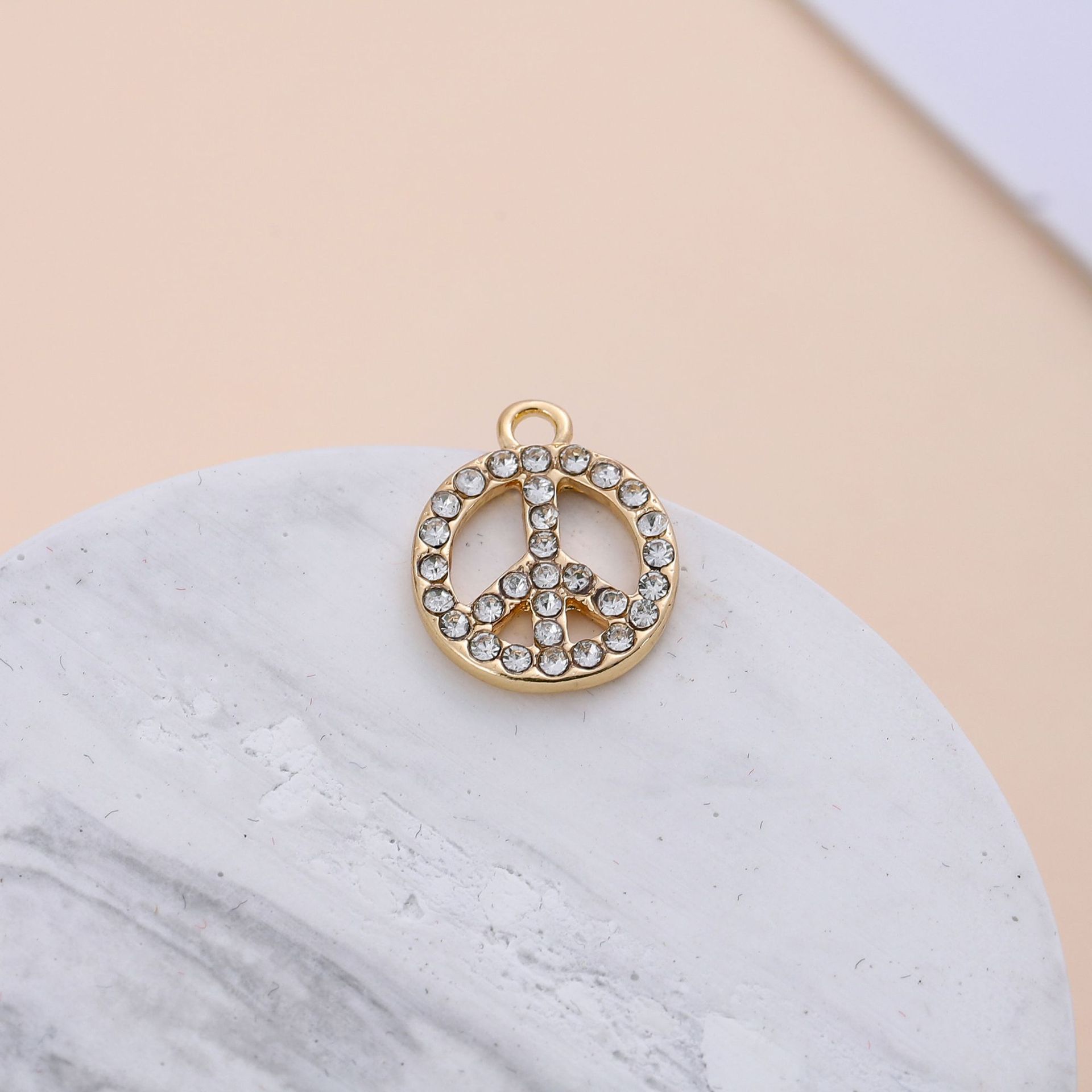 1 Piece Zinc Alloy Zircon Solid Color Pendant display picture 5