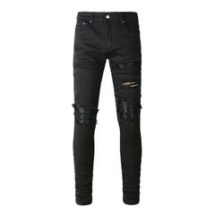 现货 ksubi jeans牛仔裤  美式破洞时尚复古牛仔裤做旧长裤男