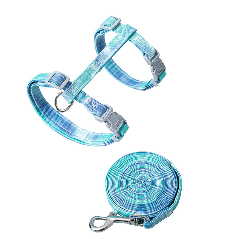 Nuevo Arco Iris gato en forma de I cuerda de tracción para caminar fuera gato cuerda cuatro estaciones universal cachorro anti-rotura suministros