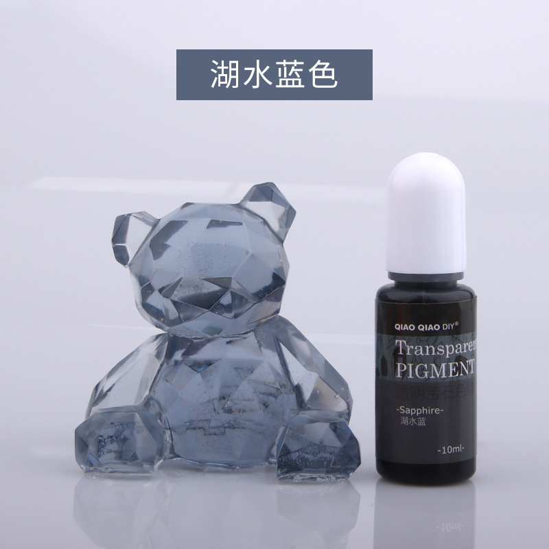 Qiaoqiao 24 colores transparente gema color esencia oleosa UV epoxi cristal epoxi color mezcla pasta fábrica descuento directo