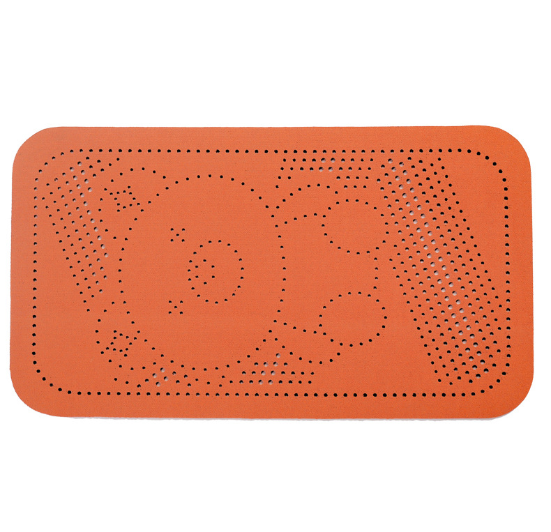 Car armrest box pad, suede round perforated car armrest box protective cover, universal central armrest heightening pad