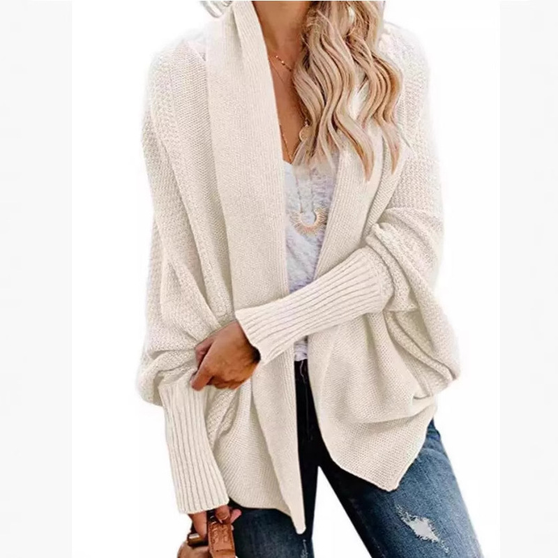 2024 New European and American Foreign Trade Sweater Amazon Cardigan Large Size Clothes Autumn Women's Sweater Coat Sweater