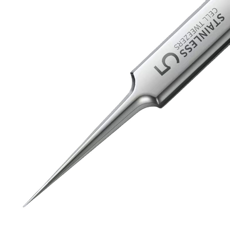 Set of ultra-sharp and ultra-fine blackhead extraction needles, pimple squeezing tool, blackhead scraper, cell tweezers, and closed acne removal needles