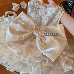 女の子用プリンセスドレス、新作夏服、幼児・子供向け豪華ドレス、女児誕生日・一歳ドレス