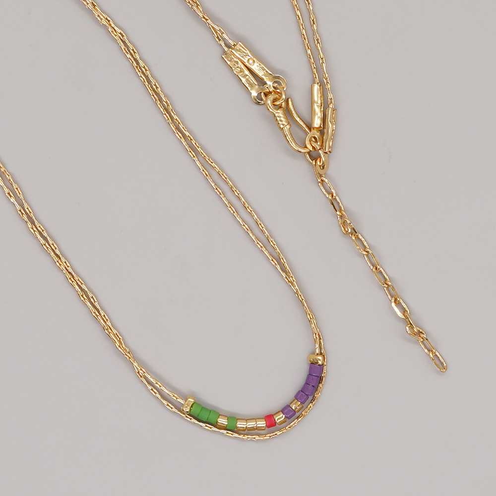 1 Piece Fashion Geometric Mixed materials Handmade Womenu0027S Layered Necklaces