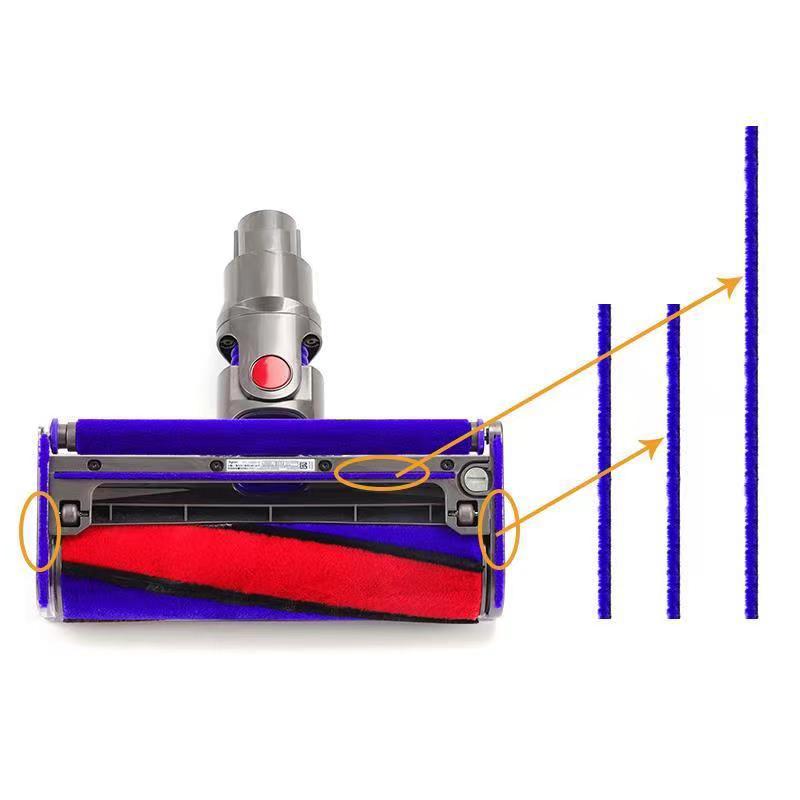 Aplicable a Dyson aspiradora accesorios de succión cabeza suave tira V6V7V8V10V11 Burr tira de reparación