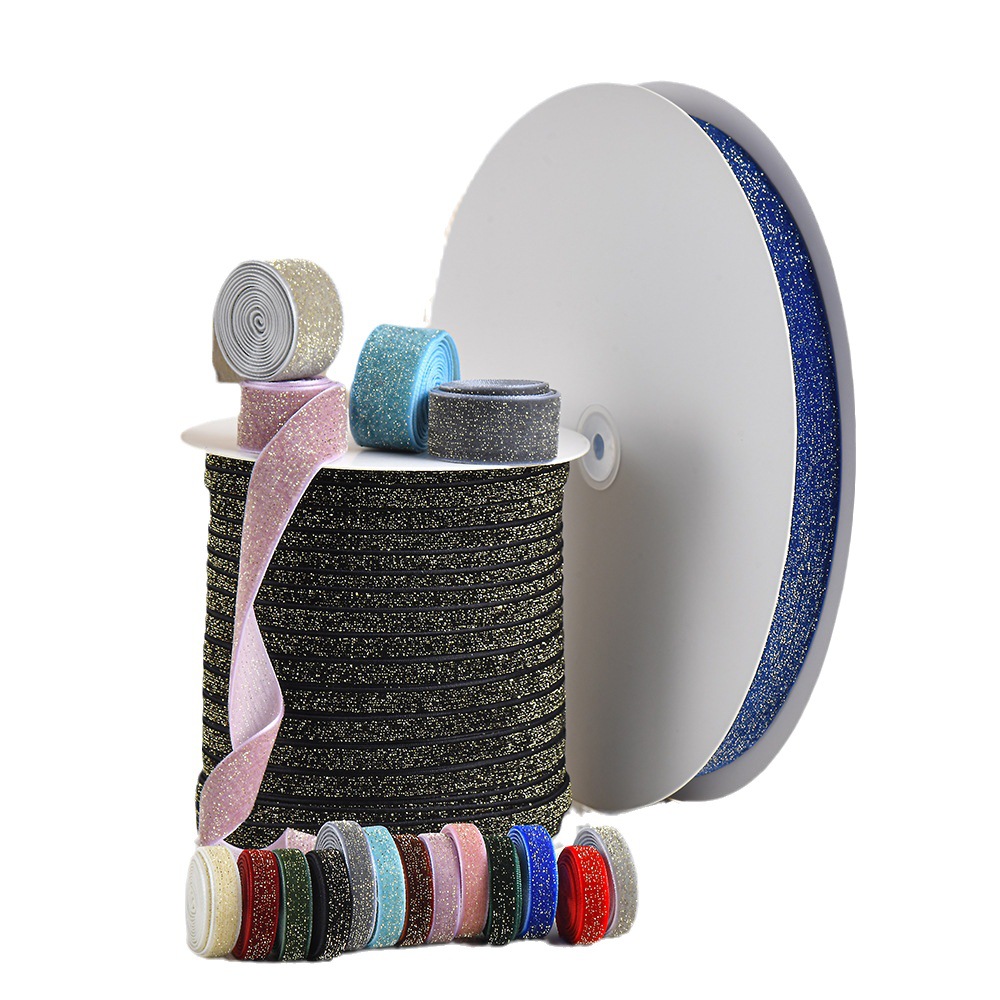 Golden Star Point clip de cinturón de terciopelo de seda dorada de terciopelo de una sola cara accesorios de ropa de una sola cara cinta decorativa pequeña orden se puede arreglar