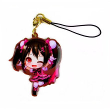 厂家订制儿童书包卡通挂件 平面印刷动漫系列吊牌 金属手机吊饰