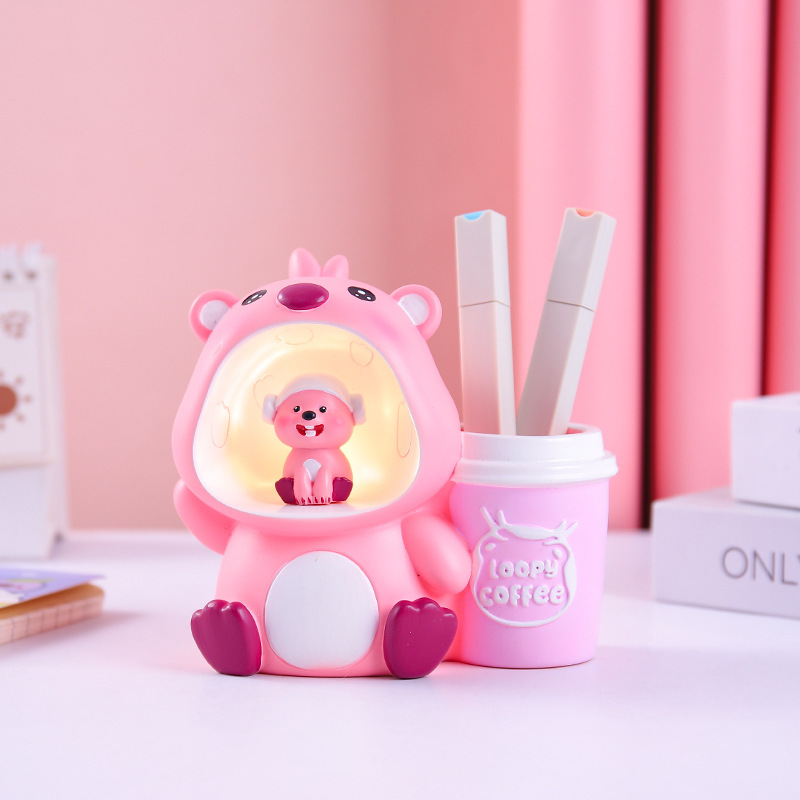 Regalo navideño nuevo estilo de fantasía sirena de concha luz de portalápices niña ins decoración de la habitación decoración venta directa de fábrica