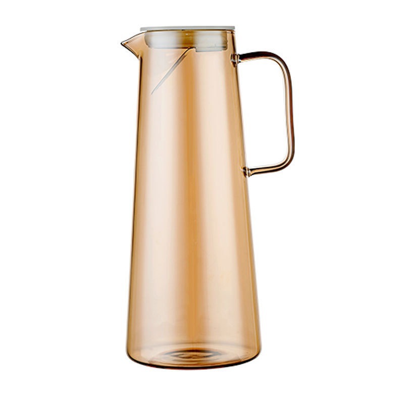 Estilo nórdico botella de agua fría olla de jugo de hogar taza de agua fría olla de vidrio de borosilicato botella de agua fría taza de agua fría traje Generación de pelo