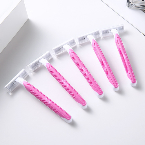 Disposable razor razor women's razor razor armpit hair leg hair pubic hair 3-layer stainless steel blade