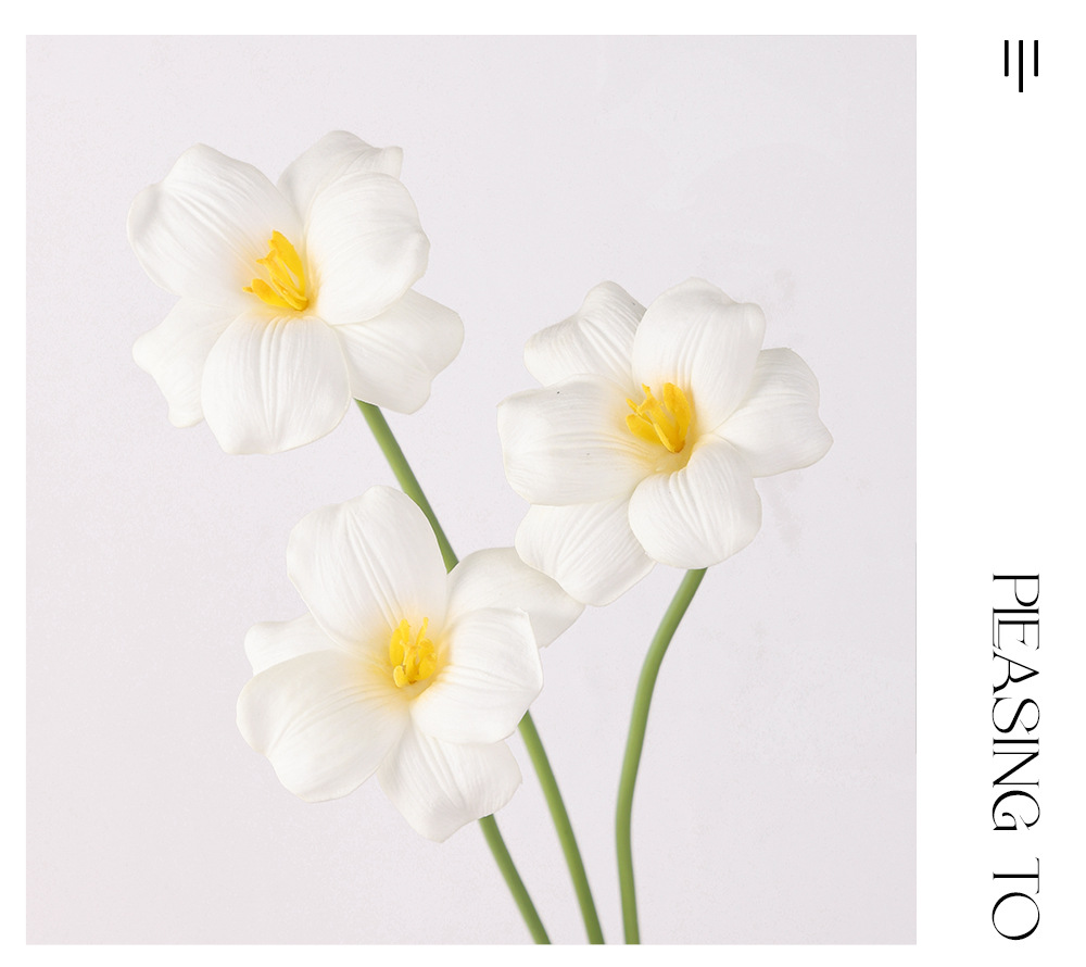 仿真花 手感PU郁金香 无叶梦幻色婚庆摄影插花家居软装饰餐桌假花详情9