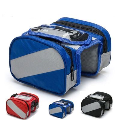 Bicycle Touch screen Bag Saddle bag tool kit Mountain bike Liang packages Riding Mobile phone bag QD