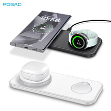 跨境清仓FDGAO无线充电器适用于苹果三星手表手表耳机充电快充