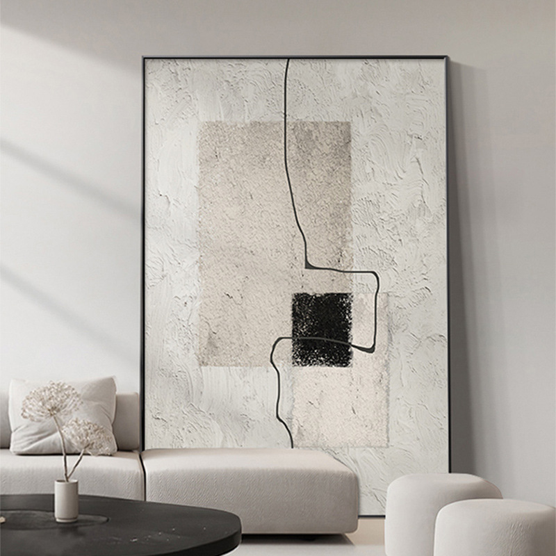 Abstract Painting Decorative Painting Simple High-End Living Room Floor Painting Sofa Background Painting Hanging Painting Entrance Corridor Aisle Mural