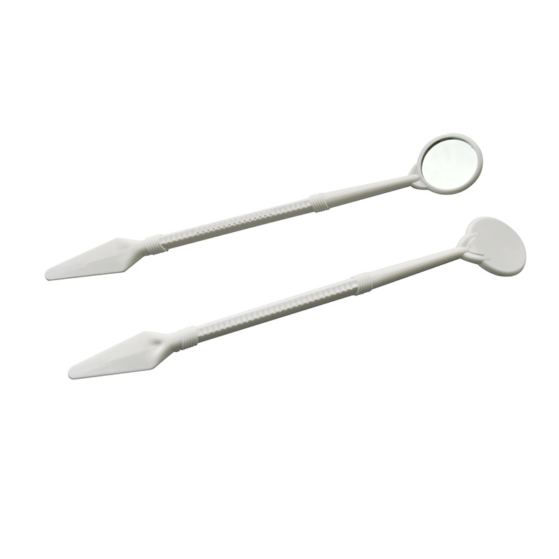 Caja de instrumentos de herramienta de examen oral de espejo pequeño desechable dental espejo de boca desechable cavidad oral