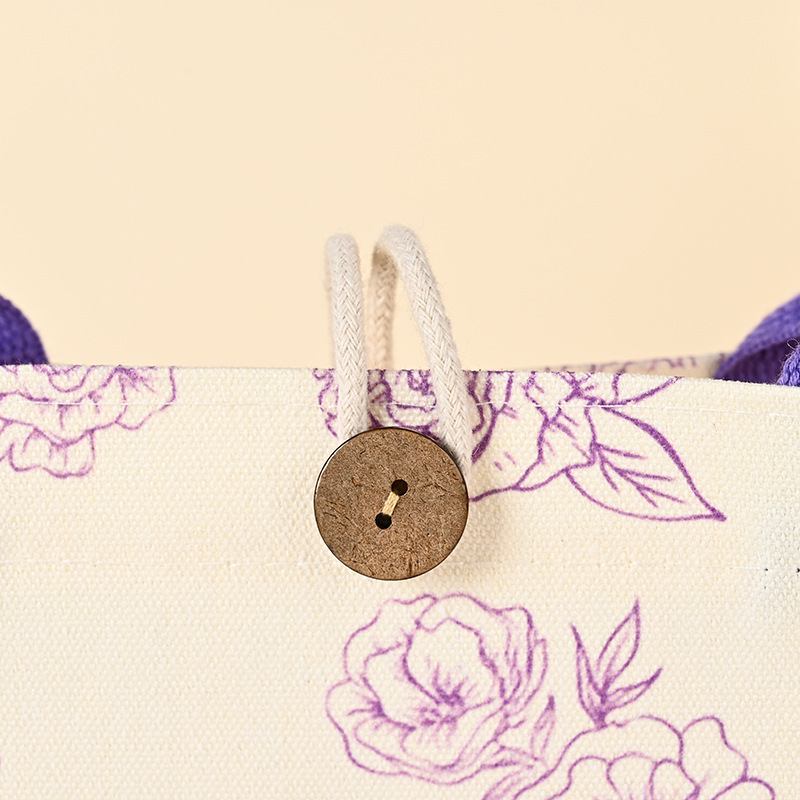 Bolsas de lino portátiles personalizadas bolsas de regalo de vacaciones de dibujos animados tridimensionales publicidad corporativa bolsa de lino personalizada