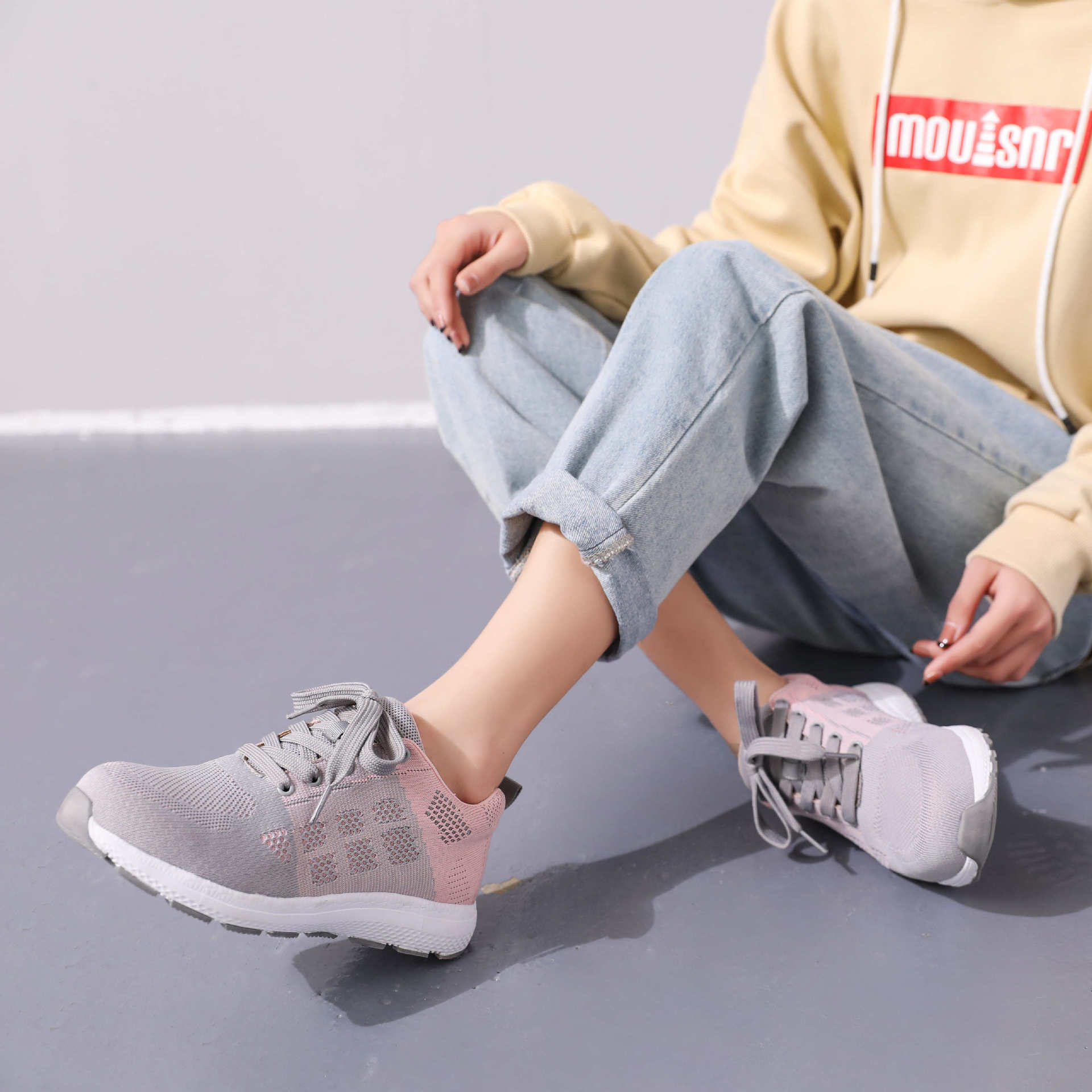 Nuevos zapatos de protección laboral anti-Smashing anti-piercing ligero resistente al desgaste antideslizante transpirable cerrado dedo del pie zapatos de protección con placa de acero para mujeres