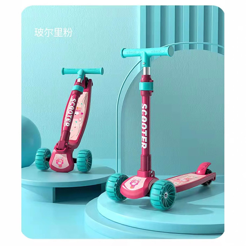 Children's scooter 1-3-6-12 years old scooter meter high three-wheeled boys and girls Baby Scooter Gifts Wholesale Children's scooter 1-3-6-12 years old scooter meter high three-wheeled boys and girls Baby Scooter Gifts Wholesale