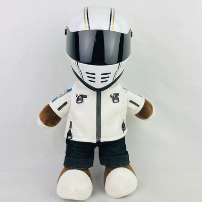 Battery Car Decoration Gift Cycling – Motosiklet dəbilqələri - 28cm-white-bear-qiqi-s-size-includes-helmet-buckle